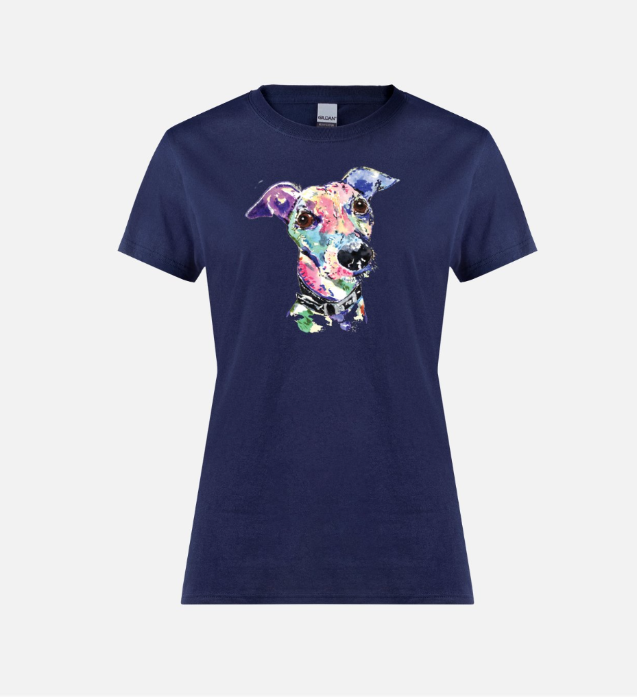 Painted Greyhound Ladies T-Shirt