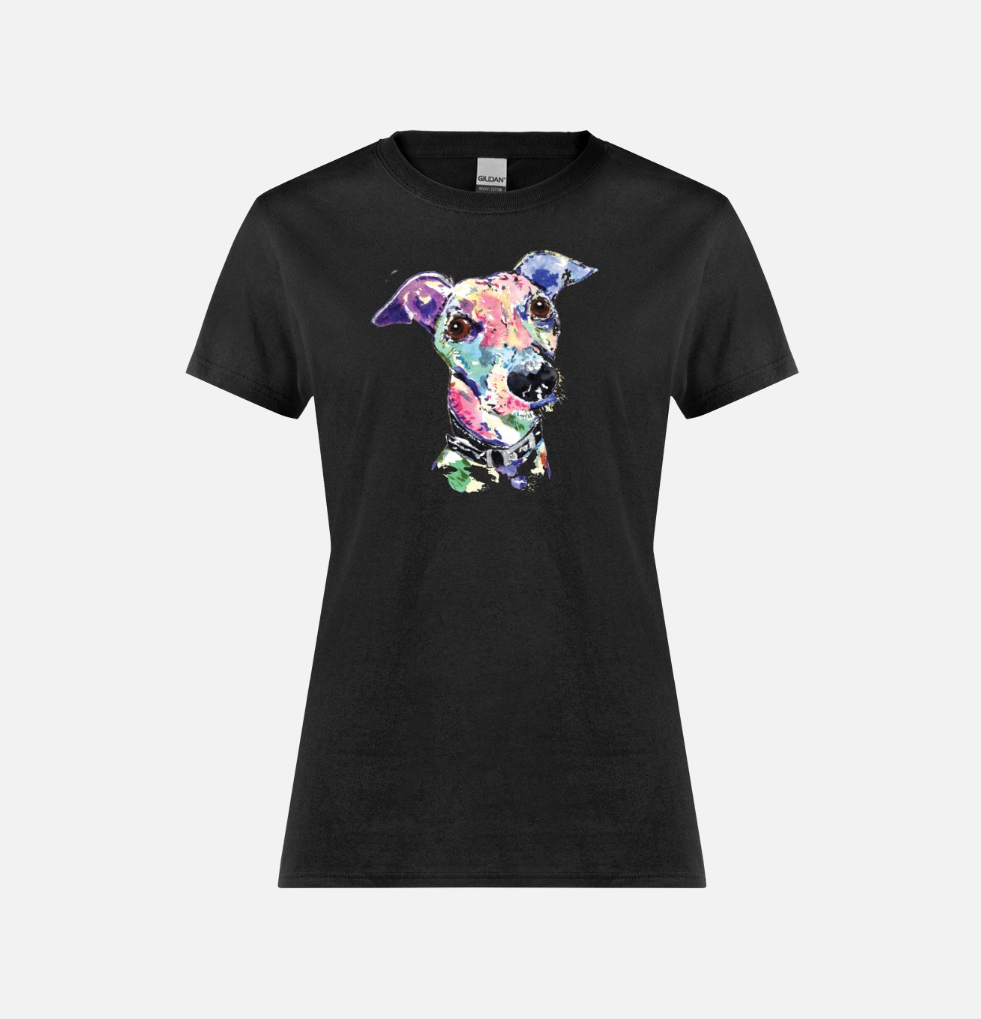 Painted Greyhound Ladies T-Shirt