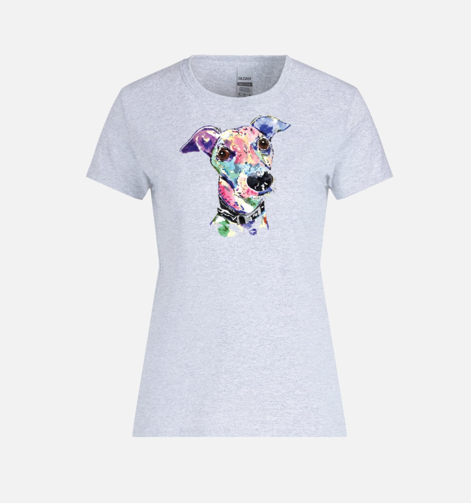 Painted Greyhound Ladies T-Shirt