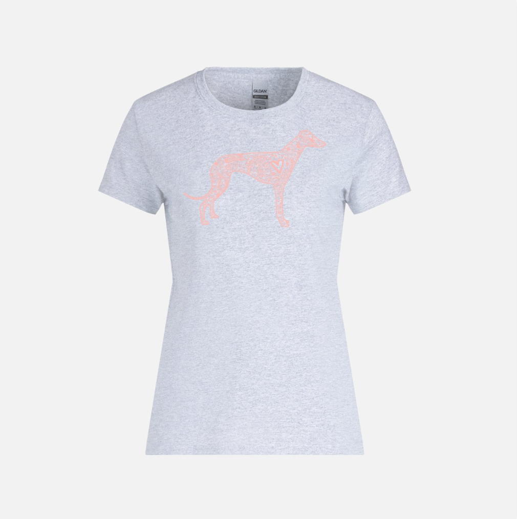 Paisley Greyhound Ladies T-Shirt