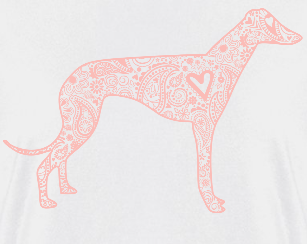 Paisley Greyhound Ladies T-Shirt