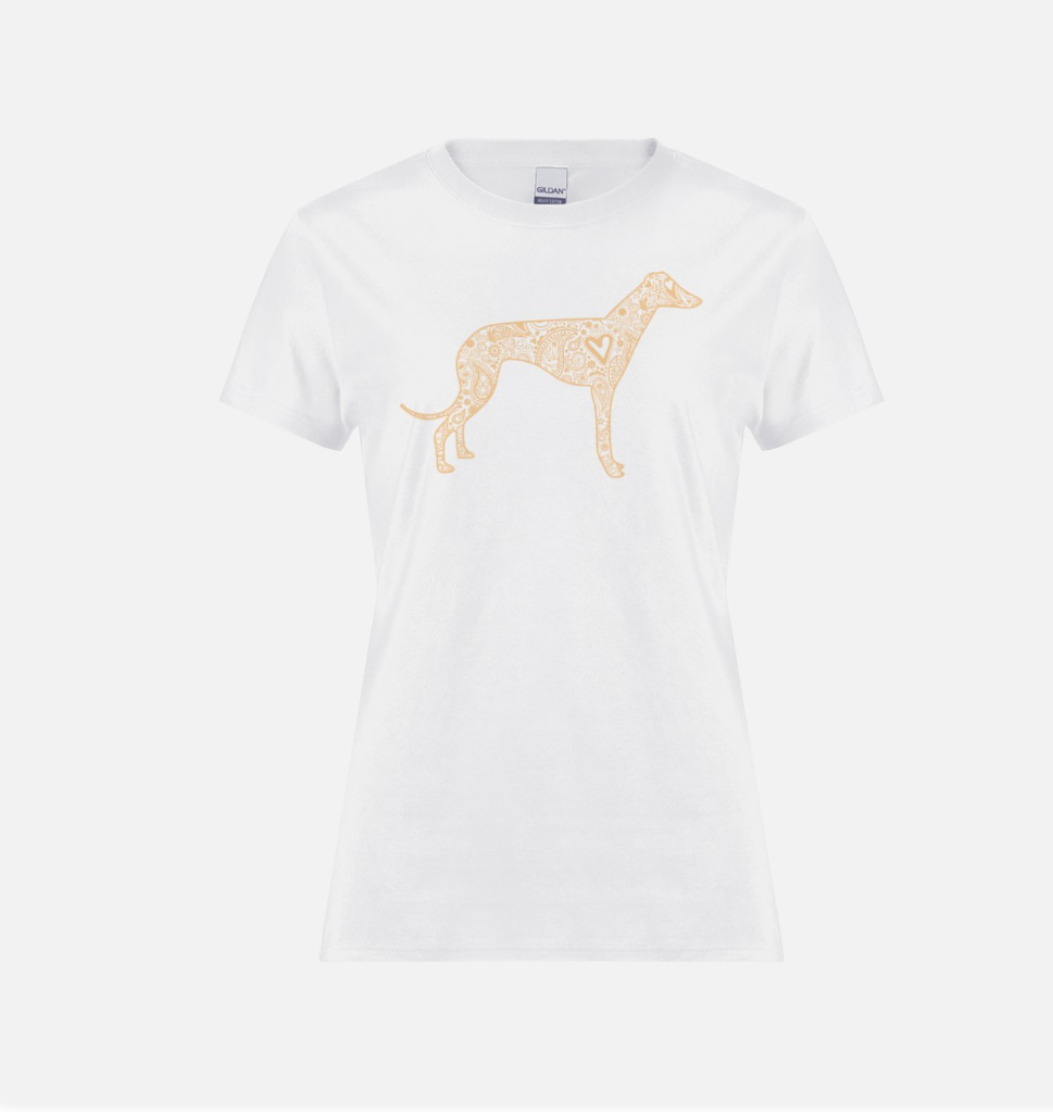 Paisley Greyhound Ladies T-Shirt
