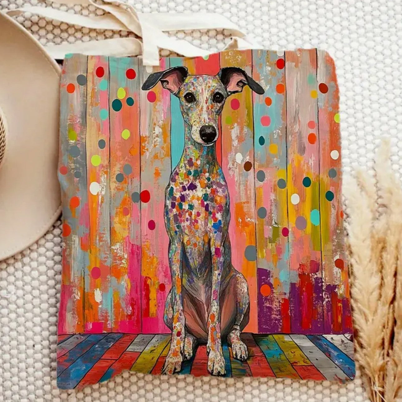 Abstract Greyhound Tote Bag