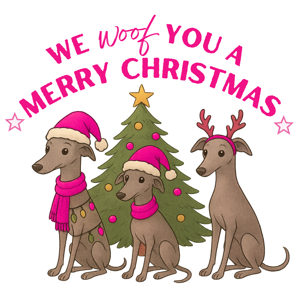 Babies Tee We Woof You A Merry Christmas