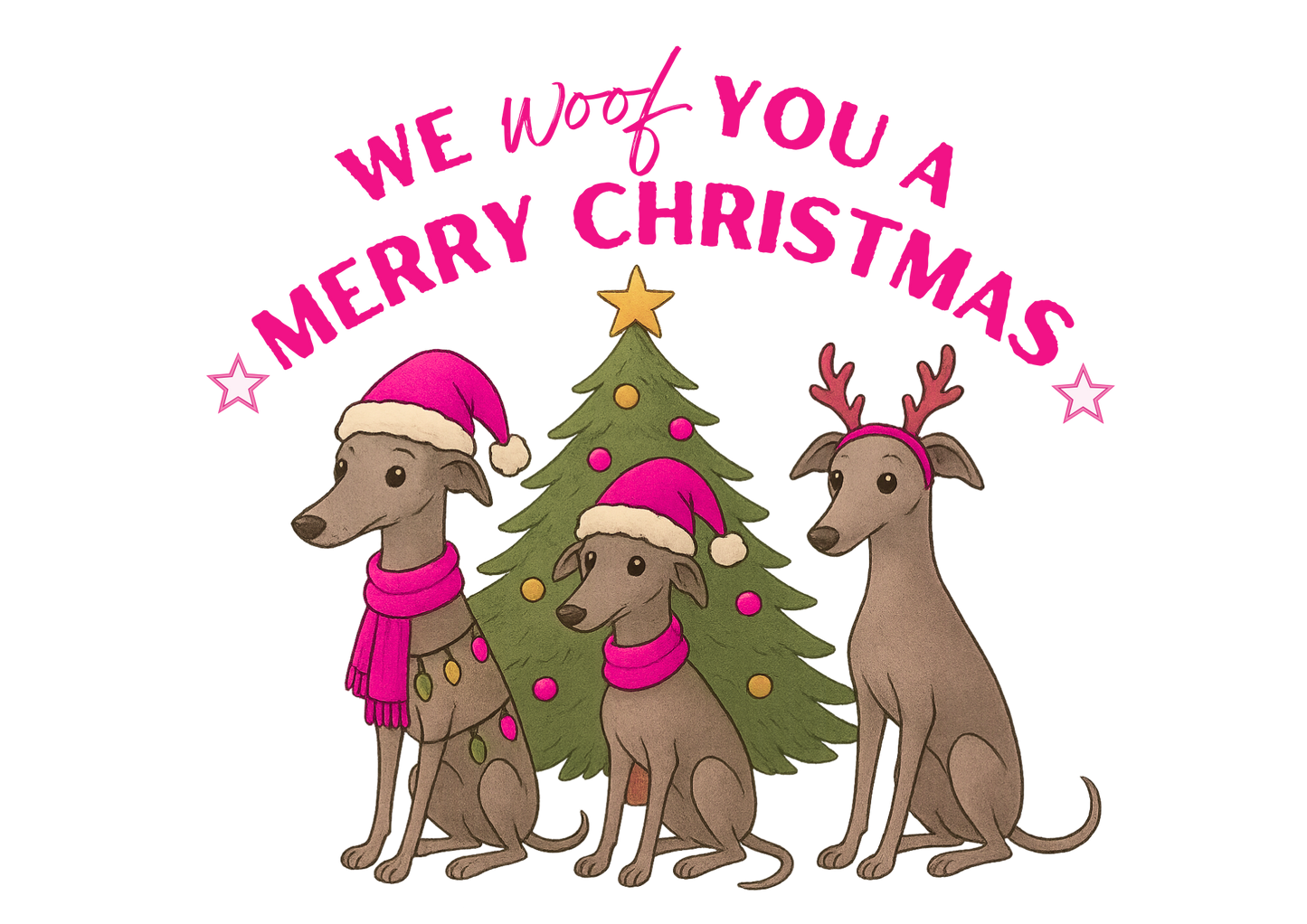 AS Colour Maple Ladies We Woof You A Merry Christmas