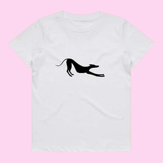 Babies Tee Stretching Greyhound