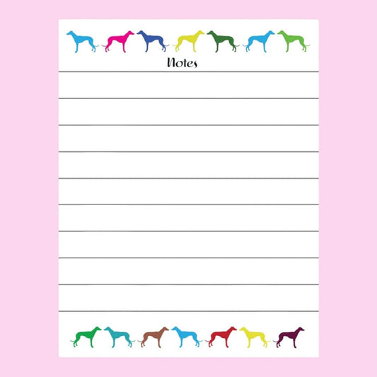 Notepad Colourful Greyhounds