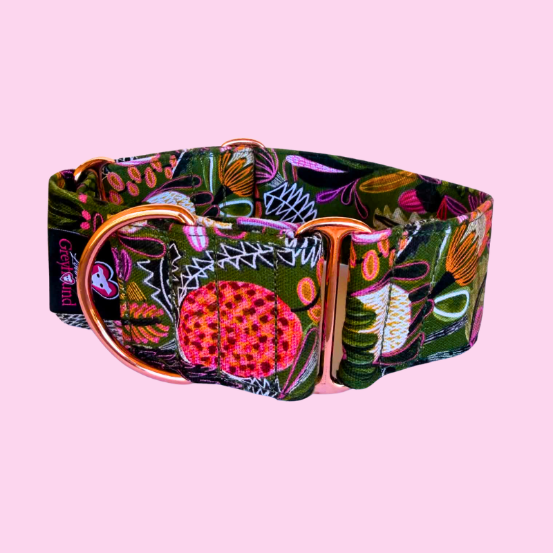 Banksia Bloom Martingale Greyhound 2 Inch Collar