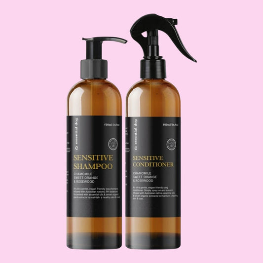 Sensitive Dog Shampoo & Conditioner Pack: Chamomile, Orange & Rosewood 500ml