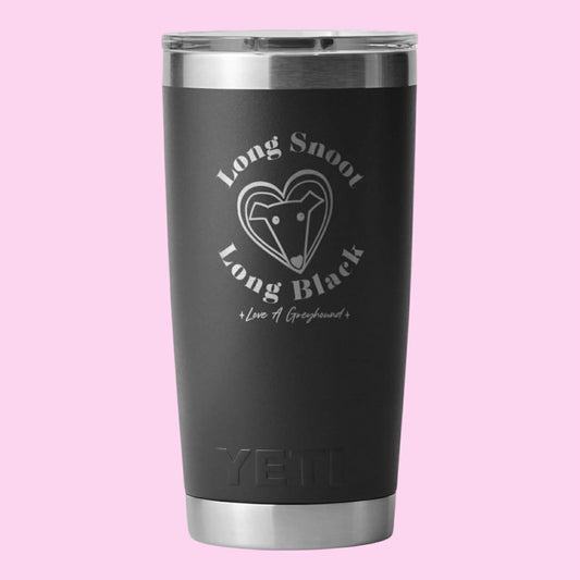 Yeti Tumbler Long Snoot Long Black 591ML