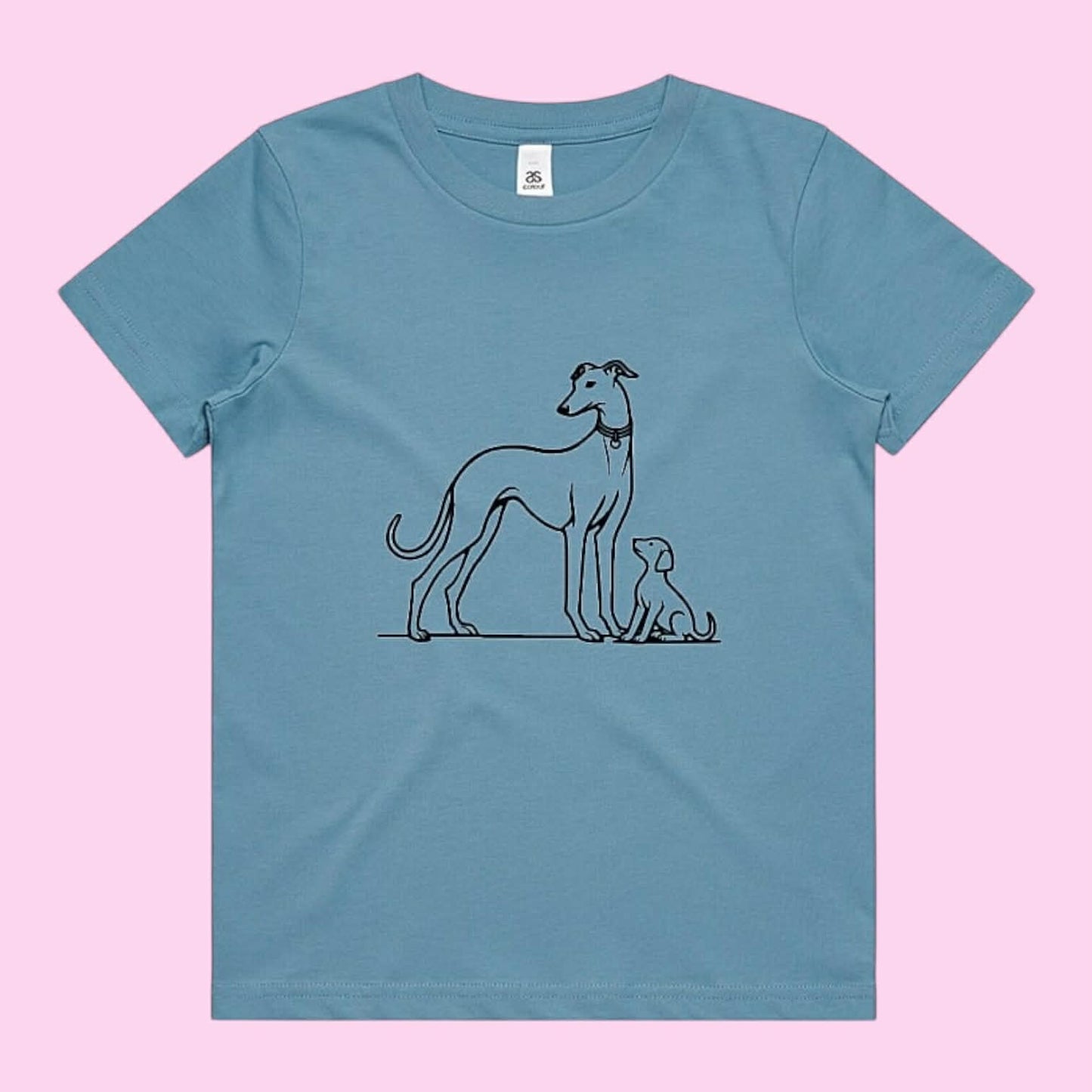 Babies Tee Greyhound Mum and Puppy