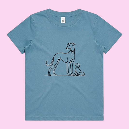 Babies Tee Greyhound Mum and Puppy