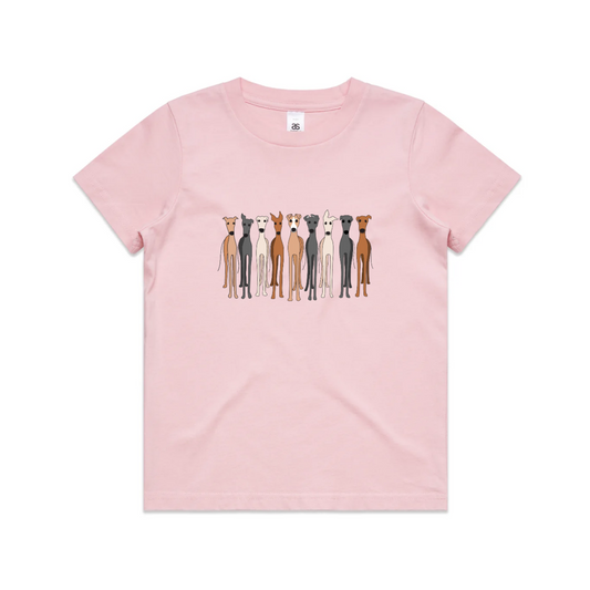 AS Colour Staple Kids T-Shirt (2 to 6 years) Cute Greyhounds