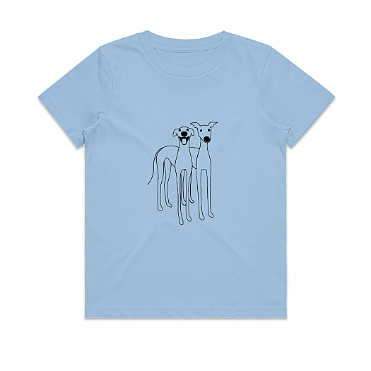 Babies Tee 2 Cute Greyhounds