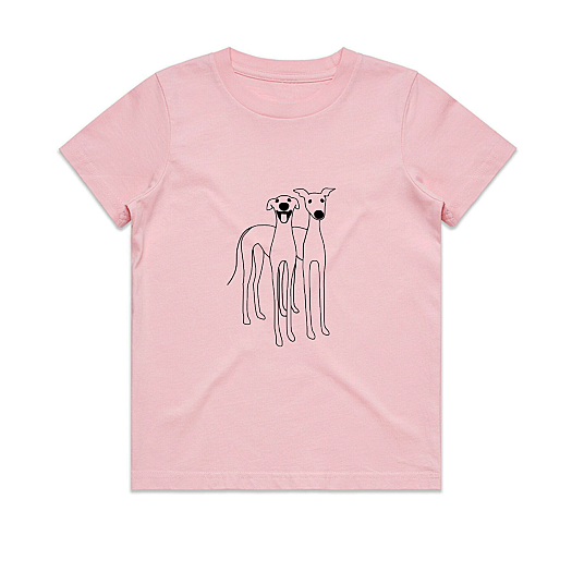 Babies Tee 2 Cute Greyhounds