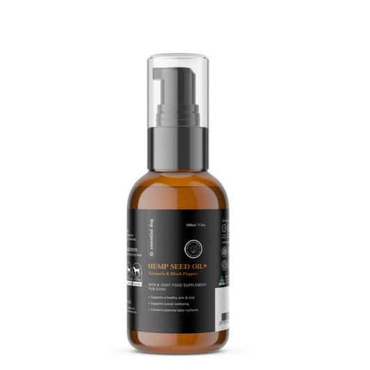 100% Raw Hemp Seed Oil: Turmeric and Black Pepper (Food Supplement)