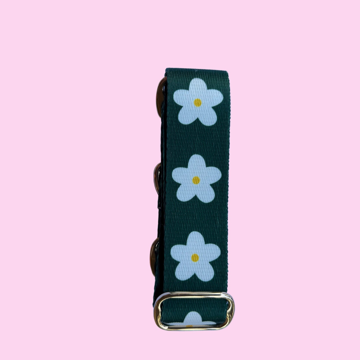🌿 Evergreen Daisy Martingale Greyhound 1.5 Inch Collar