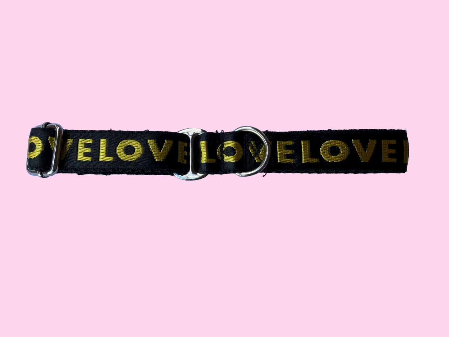 🖤 Black & Gold Love Greyhound House Collar