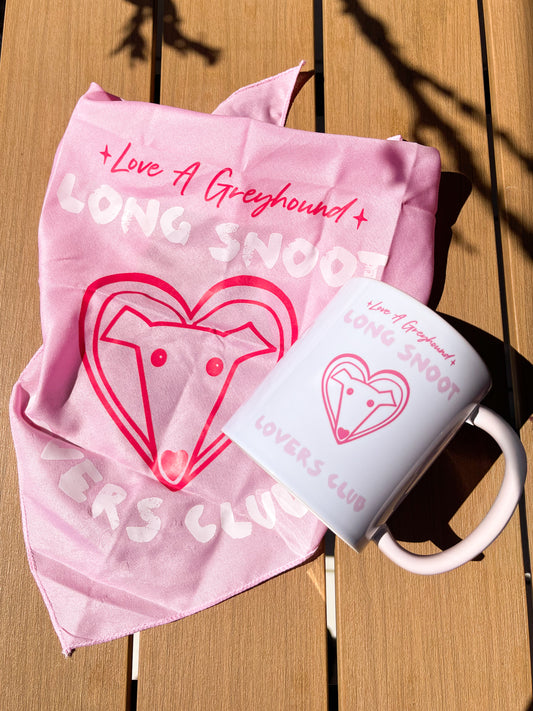 Long Snoot Lovers Club Bandana & Mug Set