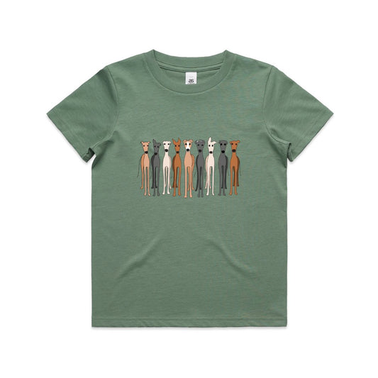 AS Colour Youth Staple Kids T-Shirt (8 to 16 years) Cute Greyhounds