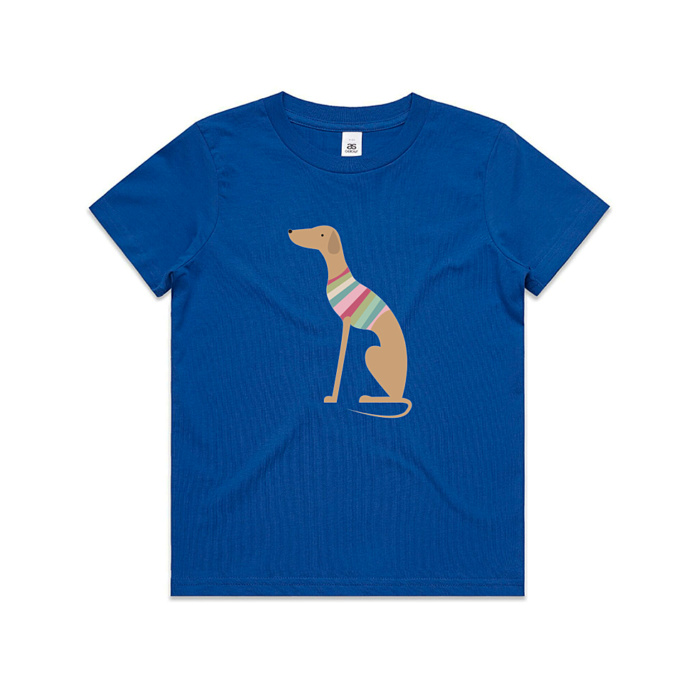 AS Colour Staple Kids T-Shirt Sitting Greyhound