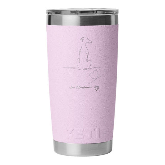 Yeti Tumbler Greyhound Sitting View From Back 591ML