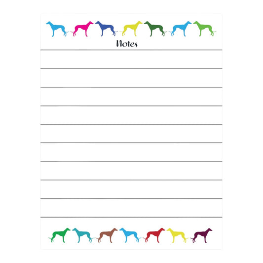 Notepad Colourful Greyhounds