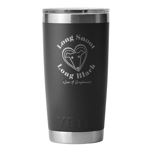 Yeti Tumbler Long Snoot Long Black 591ML