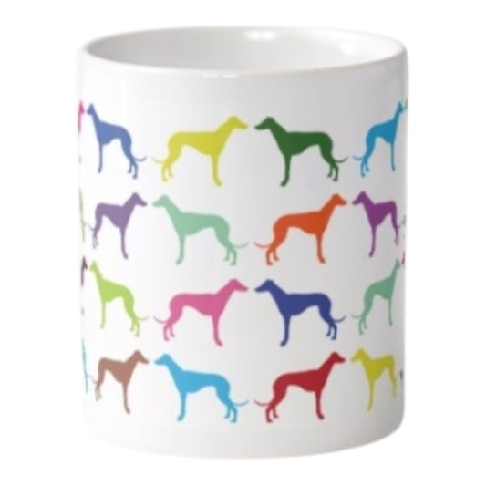 Multi Coloured Greyhound Mug