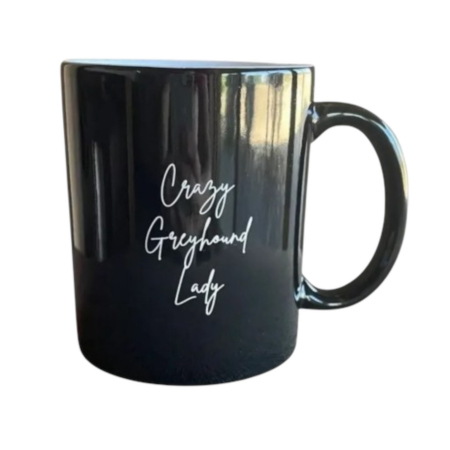 Crazy Greyhound Lady Mug