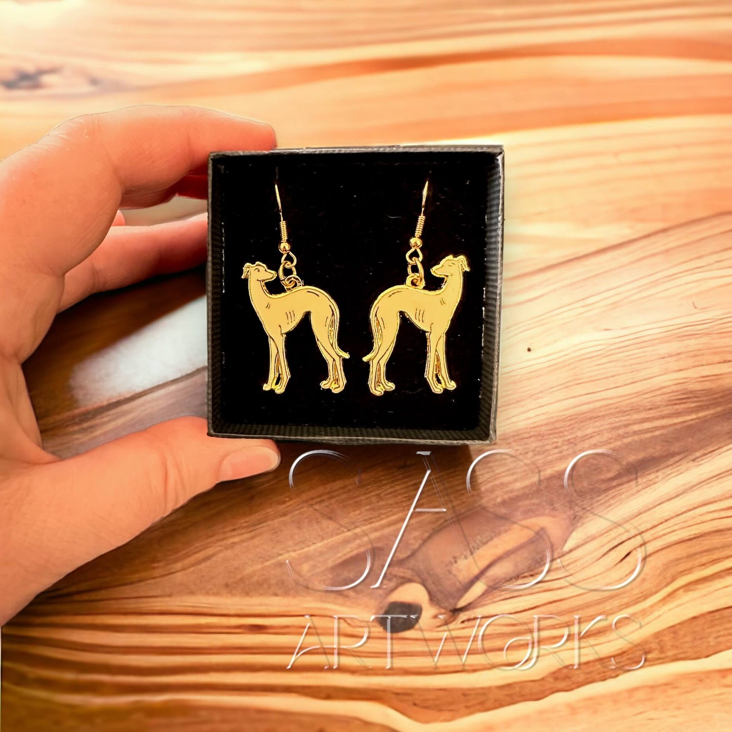Rita Houndworth Enamel Earrings