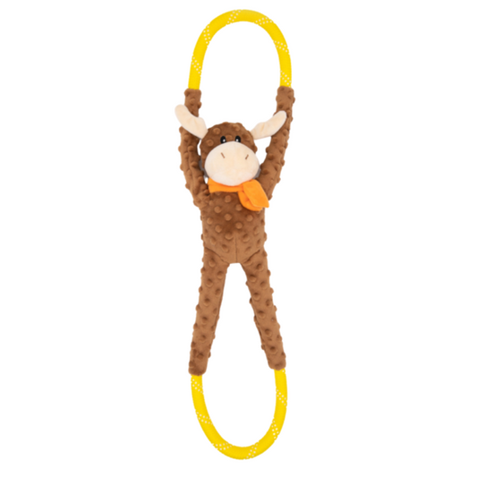 Zippy Paws RopeTugz - Moose Toy