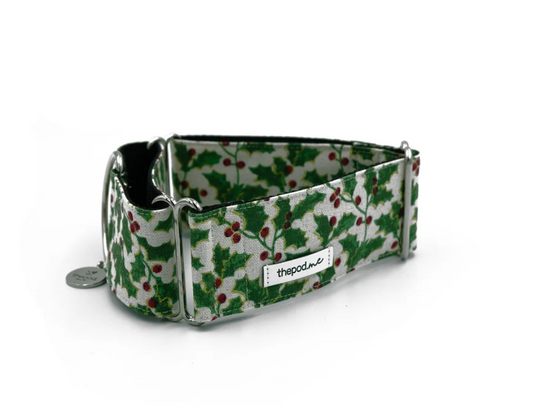Christmas Holly Martingale Collar