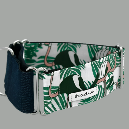 Flamingos Martingale Collar