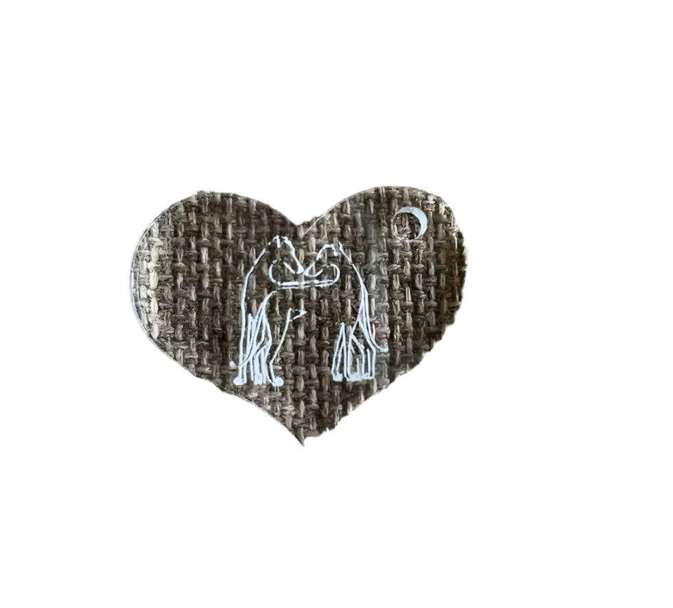 Rose Gold Key Keyring with Engraved Heart