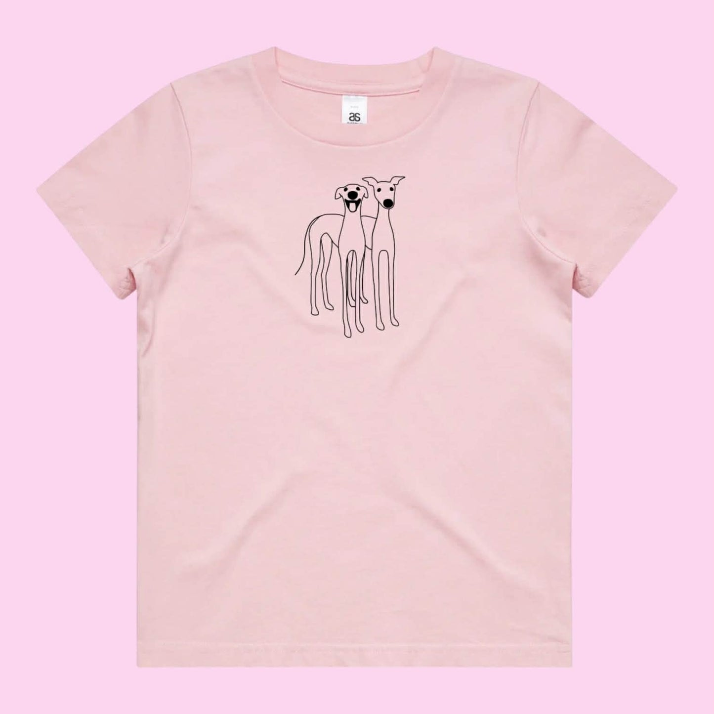 Babies Tee 2 Cute Greyhounds