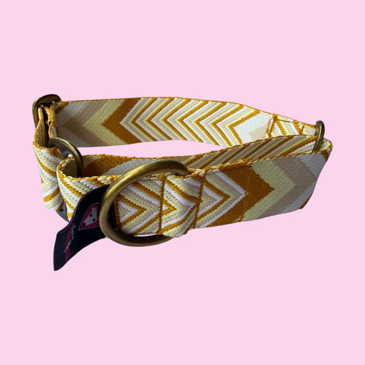 🌾 Golden Harvest Martingale Greyhound 1.5 Inch Collar