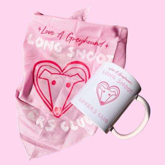 Long Snoot Lovers Club Bandana & Mug Set