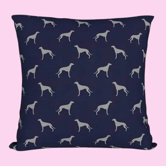 Greyhound Silhouette Cushion Cover