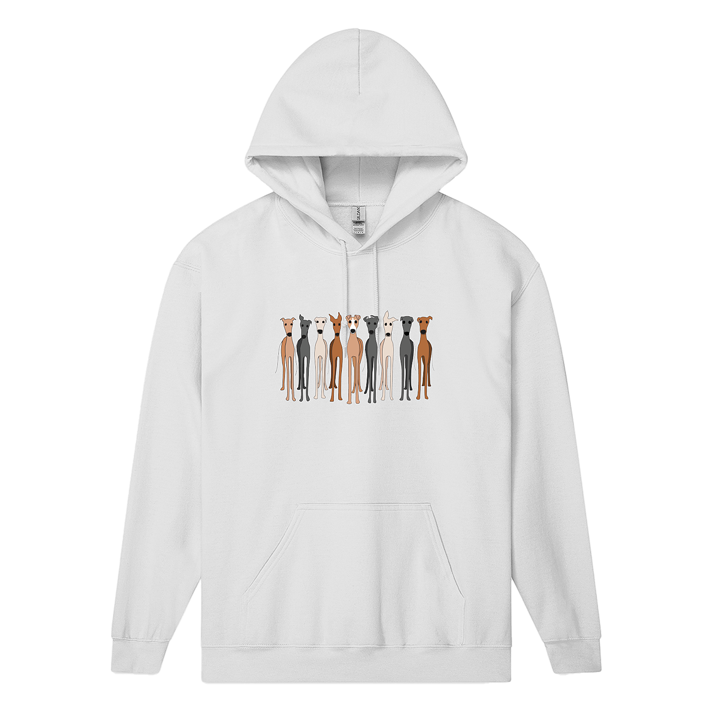 Essential Hood Cute Greys, Greyhound Hoodie