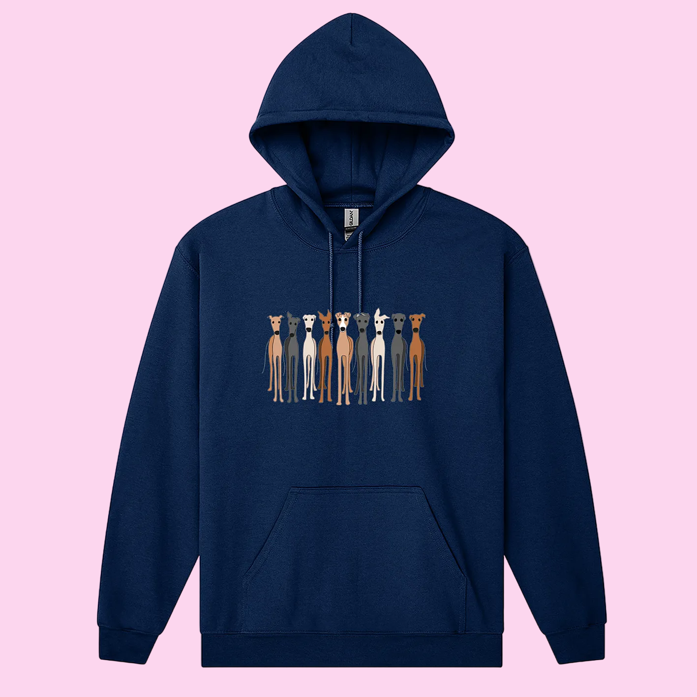 Essential Hood Cute Greys, Greyhound Hoodie
