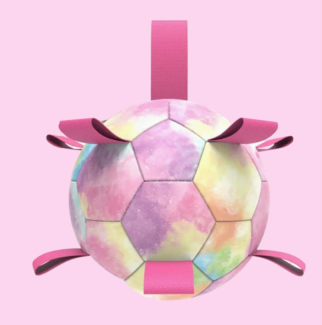 Inflatable Football Dog Toy Pink