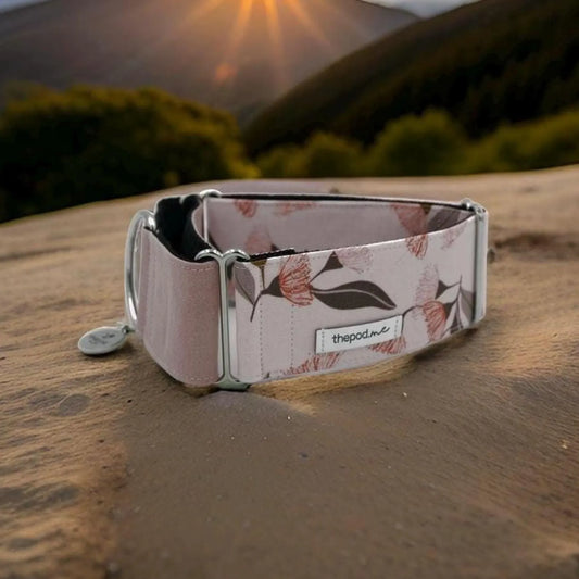 Aussie Native Eucalyptus Pink Martingale Collar