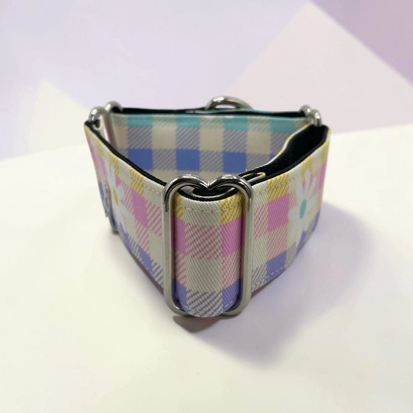 Colourful Tartan Greyhound Martingale Collar