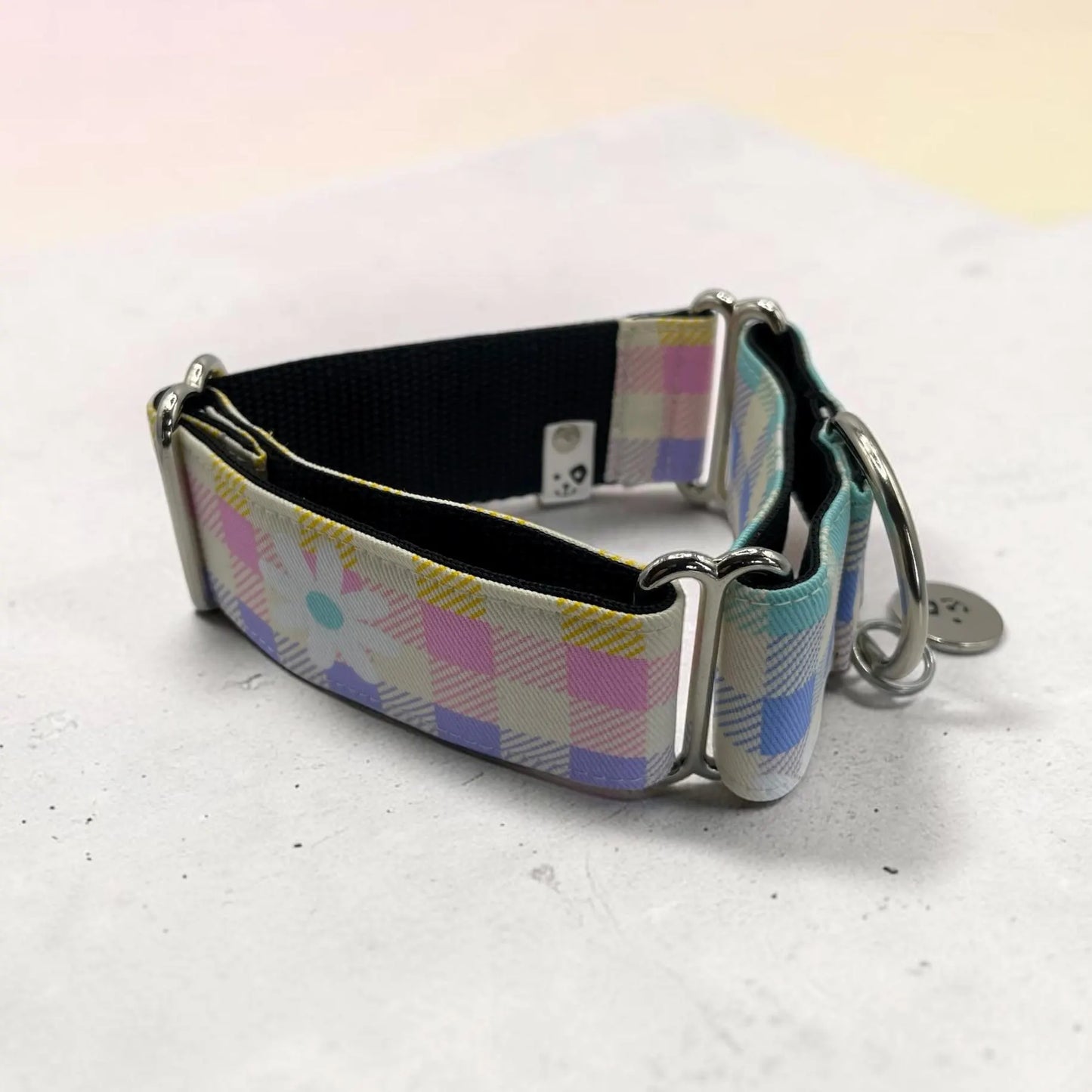 Colourful Tartan Greyhound Martingale Collar