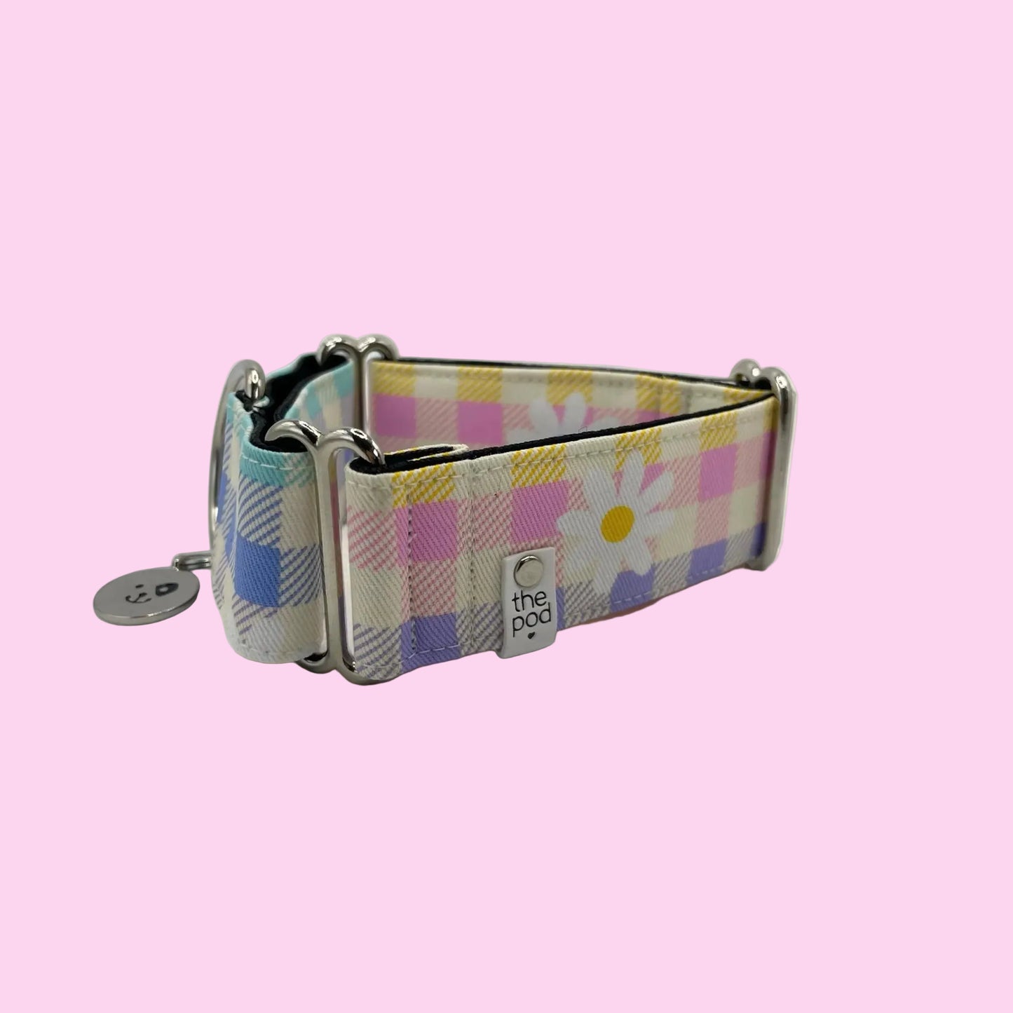 Colourful Tartan Greyhound Martingale Collar