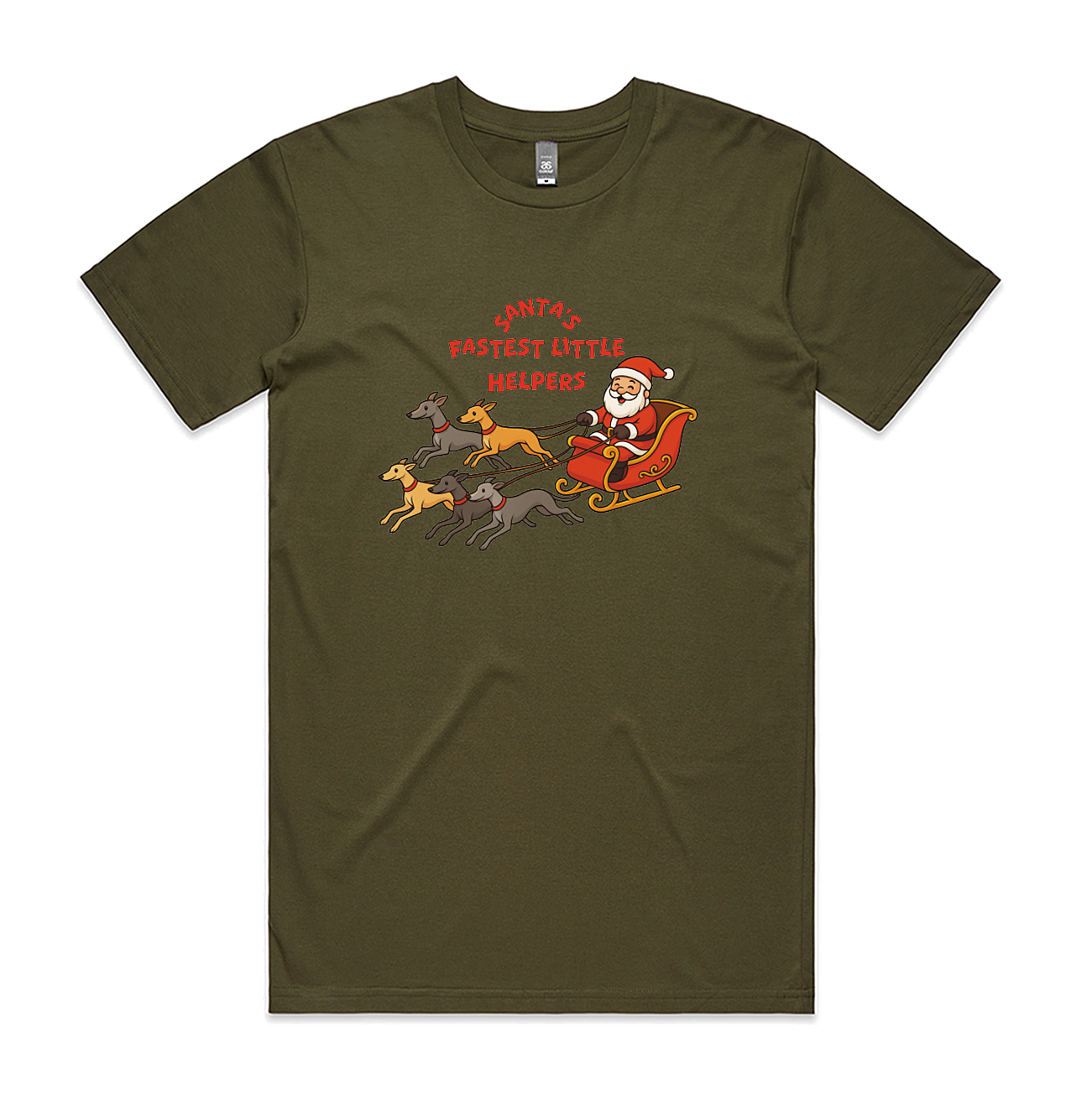 Men's Staple Tee Too Santa's Fastest Little Helpers