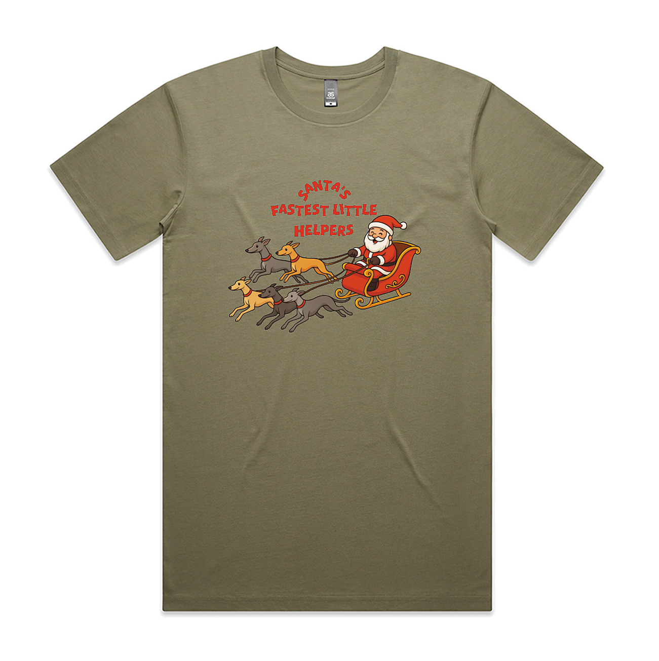 Men's Staple Tee Too Santa's Fastest Little Helpers