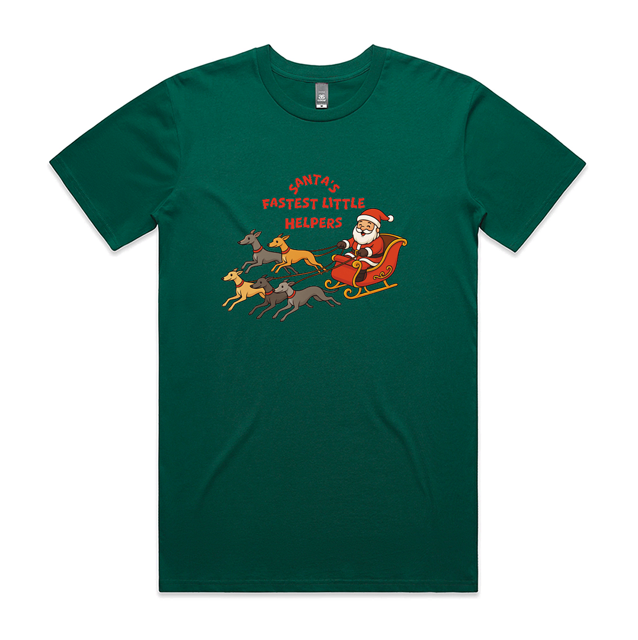 Men's Staple Tee Too Santa's Fastest Little Helpers