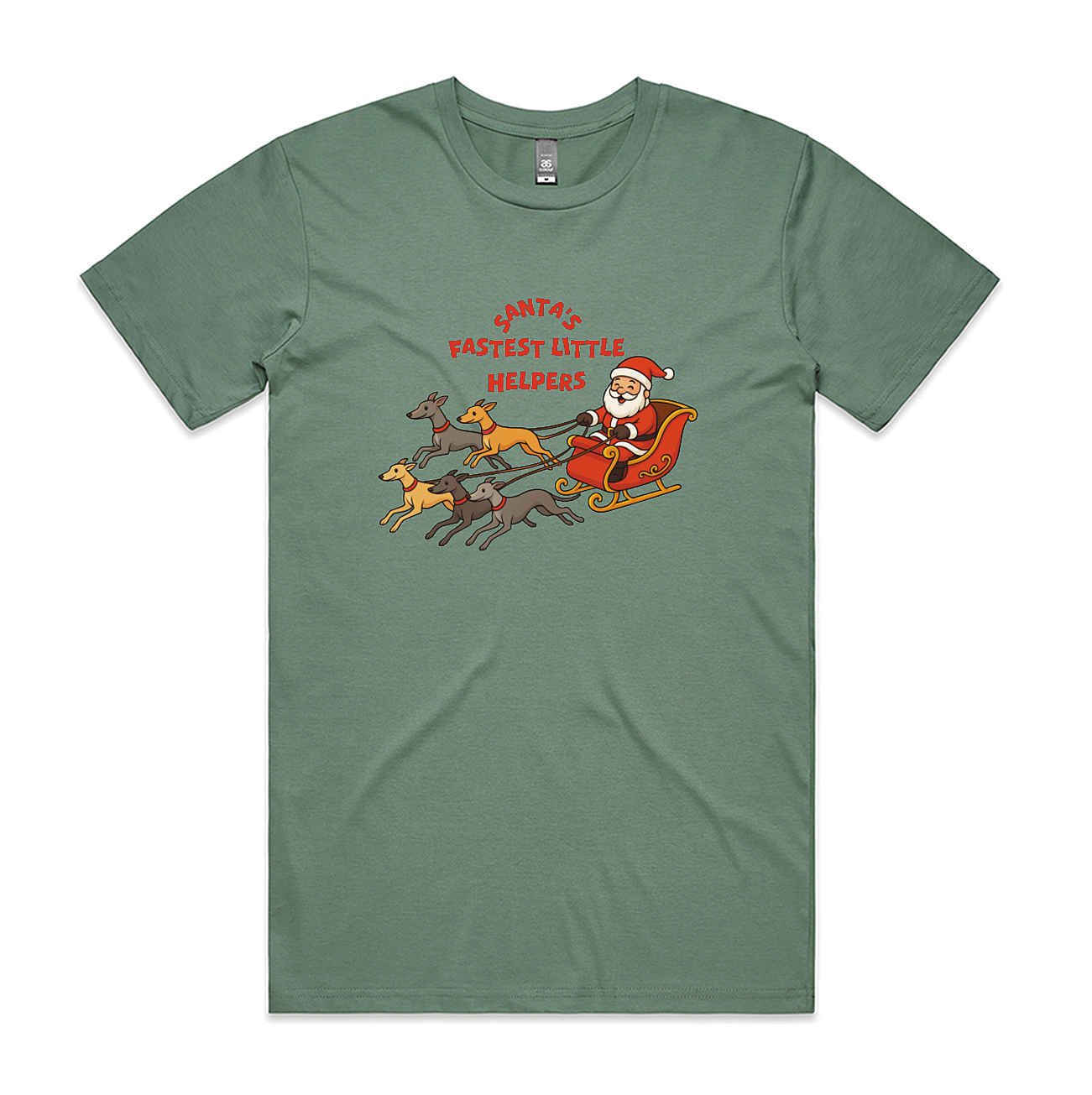 Men's Staple Tee Too Santa's Fastest Little Helpers
